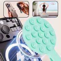 Silicone suction phone hoidja magnetic with ring MSH9 mint