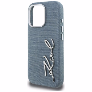 Karl Lagerfeld FW Jeans Signature Logo чехол iPhone 16 Pro - синий