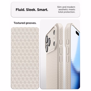 Spigen Liquid Air ümbris iPhone 17 Pro Max / 18 Pro Max jaoks, titaanivärvi