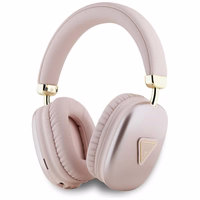 Guess Metallic Triangle Logo Over-Ear Headphones - Roosa