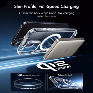 ESR Classic Hybrid MagSafe + набор закаленного стекла для iPhone 17 - прозрачный