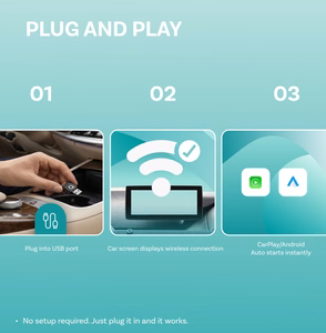 Ottocast Mini Aura CA530-T juhtmevaba Apple CarPlay/Android Auto adapter, must