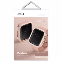 Uniq Moduo ümbris jaoks Apple Watch 4/5/6/7/8/SE/SE2 44/45mm - roosa and valge