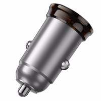 Car laadija Hoco USB C QC PD 30W NZ16 metall hall