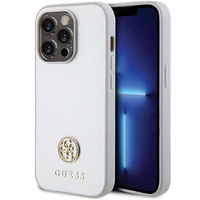 Guess Strass Metal Logo ümbris jaoks iPhone 15 Pro - hõbedane