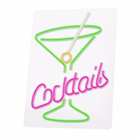 Neon PLEXI LED COCKTAILS roosa roheline FPNE02X Forever Light