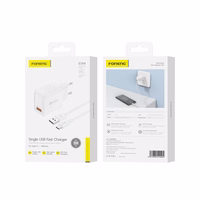 FONENG võrgulaadija EU54 18W 1xUSB QC3.0 + kaabel USB-C valge