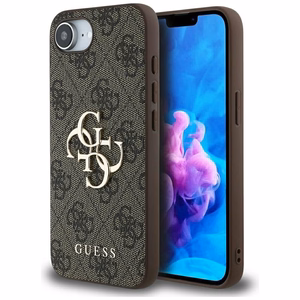 GUESS ümbris jaoks IPHONE 16e (SE 4 2025) GUHCPSE44GMGBR (4G PU Big Logo) brown