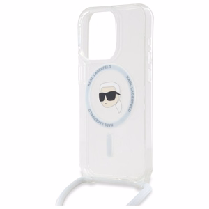 Karl Lagerfeld Crossbody IML Karl Head Magsafe Ümbris jaoks iPhone 16 Pro - Clear