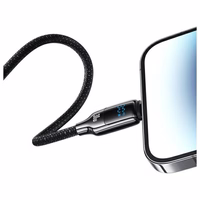 USAMS Kaabel USB-C - Lightning 30W 1.2m Digital Display Zinc Alloy Fast Charging Data Cable HX Series SJ741USB02 (US-SJ741)