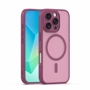 Mag Matt Чехол для iPhone 16 Pro Max 6,9" бордовый защита камеры