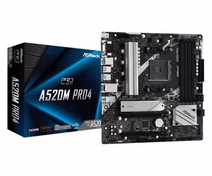 Asrock A520M Pro4 emaplaat Socket AM4 micro ATX