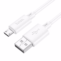 Kaabel USB A to Micro USB Hoco 2,4A 2 m X88 valge