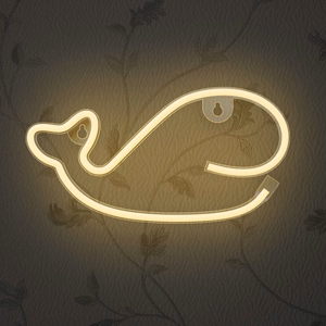 Neon LED Light WHALE warm valge Bat + USB FLNE09 Forever Light