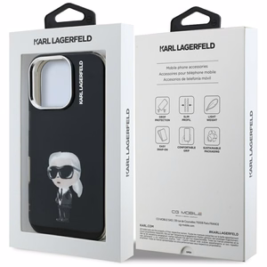 Karl Lagerfeld IML Aquarelle Karl & Logo MagSafe Ümbris jaoks iPhone 16 Pro Max - must
