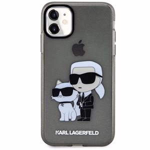 Karl Lagerfeld KLHCN61HNKCTGK iPhone 11 / Xr 6.1" must/must hardcase Gliter Karl&Choupette