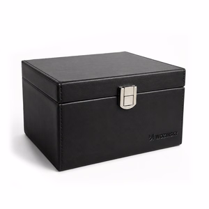 Wozinsky WPB-R16 RFID-signaali blokeeriv lahtritega karp võtmeta süsteemi võtmetele, 16x12x9 cm, must