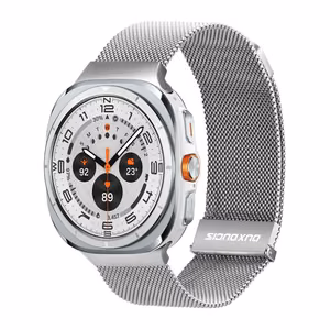 Dux Ducis Milanese stainless steel magnetic strap 47 mm silver
