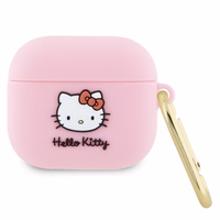 Hello Kitty Silicone 3D Kitty Head ümbris jaoks AirPods 3 - roosa