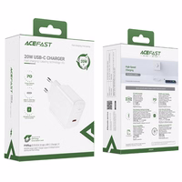 Laadija Acefast A1 20W USB-C valge