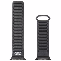 Rihm Audi Logo Genuine Leather Magnetic Ring jaoks Apple Watch 40/41/42mm must