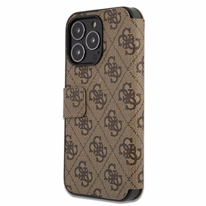 Guess GUBKP13X4GMGBR iPhone 13 Pro Max 6.7" pruun/pruun raamat 4G Suur metallist logo