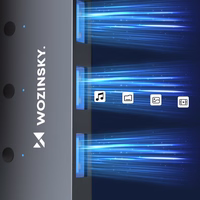 USB-A Hub Wozinsky WHS080YSS 4 x USB-A 3.0 with individual switches, aluminum, with 30 cm kaabel - hall