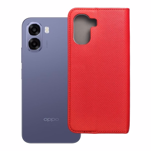 Klappkaanega Smart Case Book ümbris Oppo A6x jaoks, punane