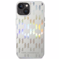 Karl Lagerfeld KLHCP14MLGMMSV3 iPhone 14 Plus 6.7 "hardcase hõbedane / hõbedane Monogram Iridescent