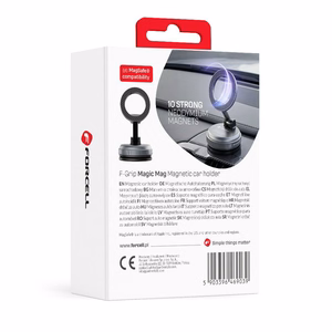 Forcell F-Grip Magic Mag iminapaga magnetiline auto telefonihoidik, MagSafe'iga ühilduv – must