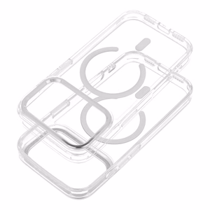 Case for iPhone 17 AIR Frame Clear Hybrid Mag Cover compatible with MagSafe transparent