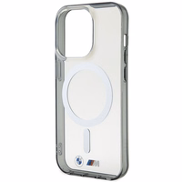 Ümbris BMW BMHMP14XHCRS iPhone 14 Pro Max 6.7" läbipaistev hardcase hõbedane Ring MagSafe