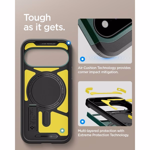 Spigen Tough Armor Mag MagSafe ümbris mudelile Google Pixel 11, tumeroheline