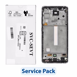 ServicePack LCD Display SAMSUNG A52S 5G A528B GH82-26861D valge