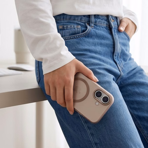 Tech-Protect MagZero MagSafe-ümbris iPhone 17 jaoks, matt beežikaspruun