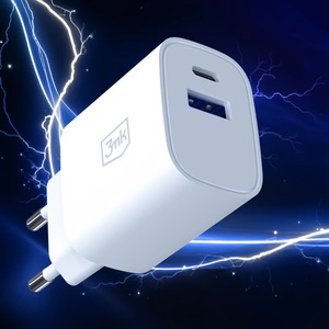 3mk FlowPower 30W 1A1C PD 3.0 QC4+ seinalaadija - valge