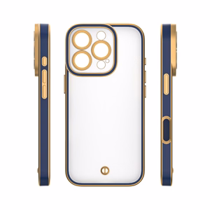 Silky Kuldne ümbris jaoks iPhone 15 Pro 6,1" sinine