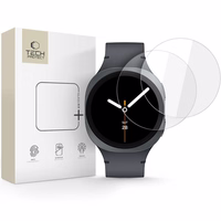 Tech-Protect Glass Fit+ 2-pack karastatud klaas jaoks Samsung Galaxy Watch 8 44 mm - läbipaistev