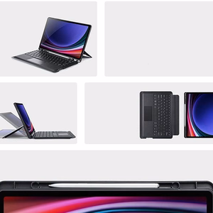 DUX DUCIS case DK foldable with Wireless Keyboard with backlight jaoks SAMSUNG Tab S10 Plus/S9 Plus/S9 FE Plus must