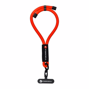 FORCELL F-DESIGN R10X40 wrist phone lanyard with adjustable length (max 20cm in the loop) punane