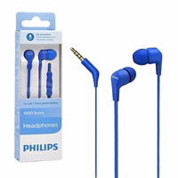 Wire earphones Jack 3,5 mm Philips TTAE1105BL sinine