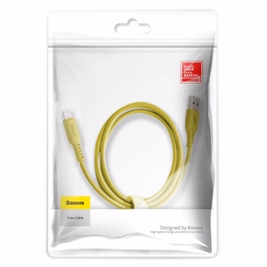USB kaabel Baseus Colorful kollane Lightning 120cm