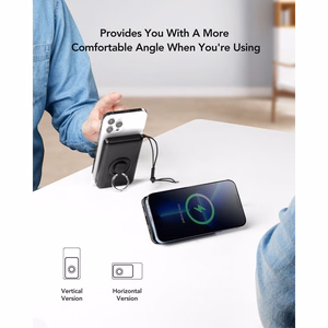 VEGER powerbank 10000 mAh with juhtmevaba charging compatible with MagSafe PD QC3.0 2A 20W MagOn (VP1151 / W1151) valge