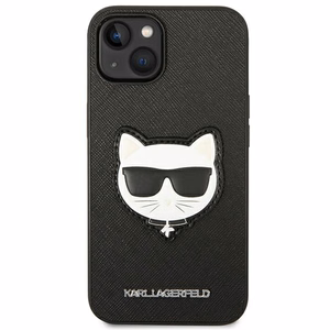 Karl Lagerfeld Saffiano Choupette peaümbruse ümbris iPhone 14 Plus'ile - must