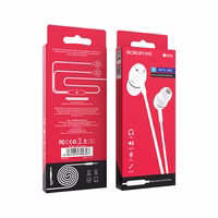 Borofone Kõrvaklapid BM36 Acura with microphone valge