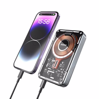 Dudao TGK1 elektripank koos MagSafe juhtmevaba laadijaga 20W 10000mAh must (TGK1-must)