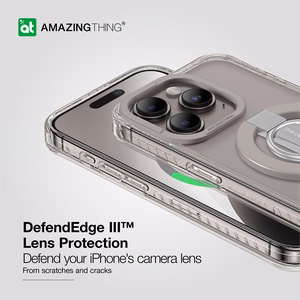 Amazing Thing Titan Pro Mag Ring Grip Ümbris 10FT IP156.1PTRGY jaoks Iphone 15 Pro titanium