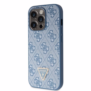Guess GUHCP15LP4TDSCPB iPhone 15 Pro 6.1" sinine/sinine hardcase Crossbody 4G Metal Logo
