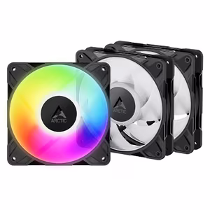 ARCTIC P12 PRO PWM PST A-RGB kõrge jõudlusega ventilaatorid, 4-pin, 120mm, 3 tk