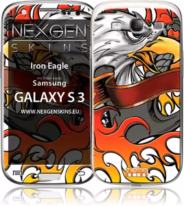 Декоративная наклейка Nexgen с 3D-эффектом для Samsung Galaxy S3, Iron Eagle 3D